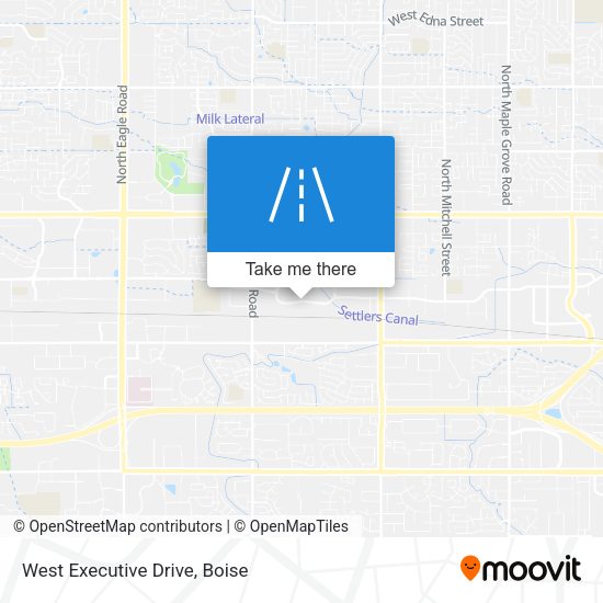 West Executive Drive map
