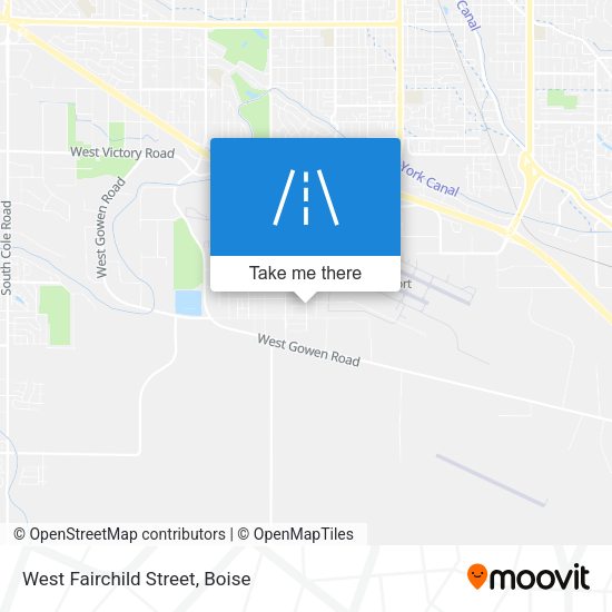 West Fairchild Street map