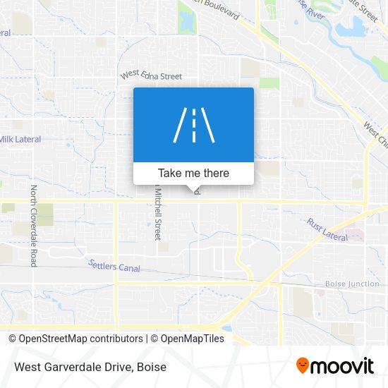 West Garverdale Drive map