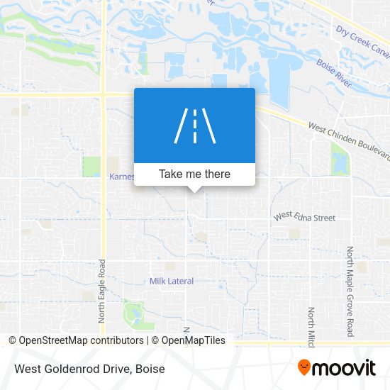 West Goldenrod Drive map