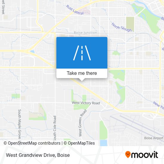 West Grandview Drive map