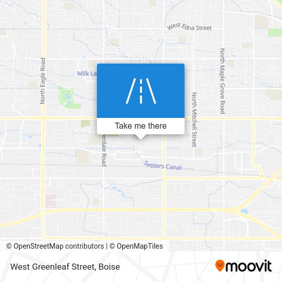 West Greenleaf Street map