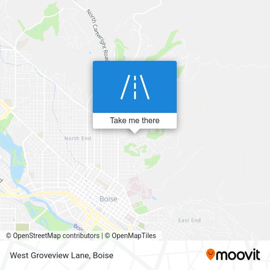 West Groveview Lane map