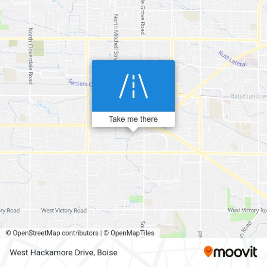 Mapa de West Hackamore Drive