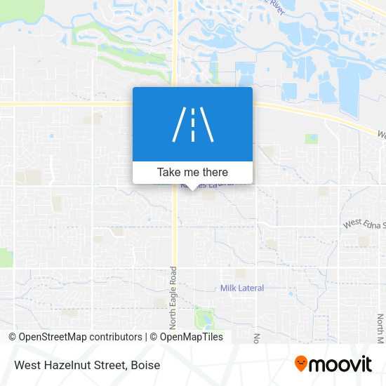 West Hazelnut Street map
