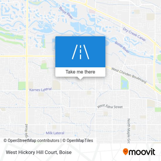 Mapa de West Hickory Hill Court