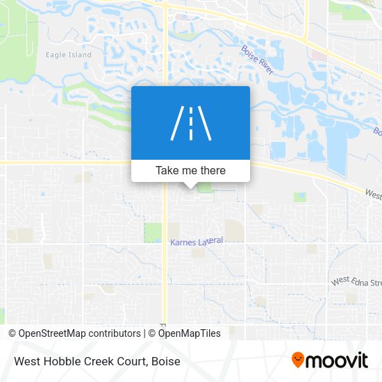 West Hobble Creek Court map