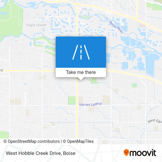 Mapa de West Hobble Creek Drive
