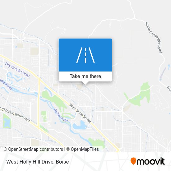 Mapa de West Holly Hill Drive