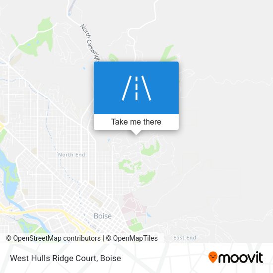 Mapa de West Hulls Ridge Court