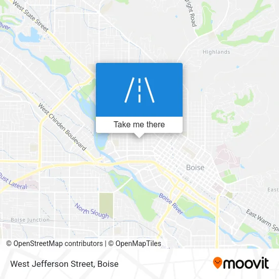 West Jefferson Street map