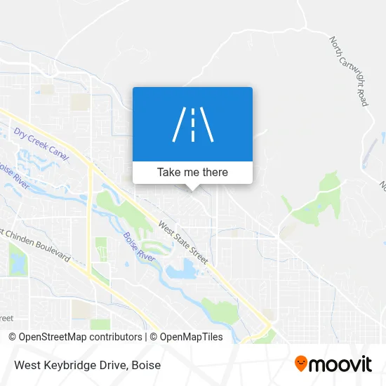 West Keybridge Drive map