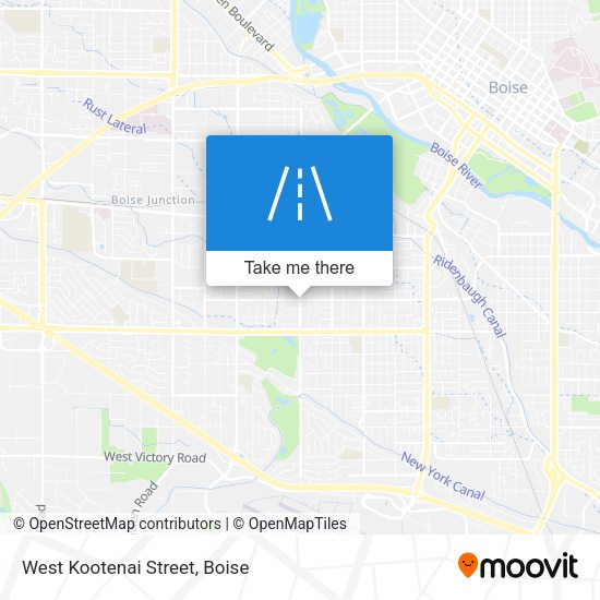 West Kootenai Street map