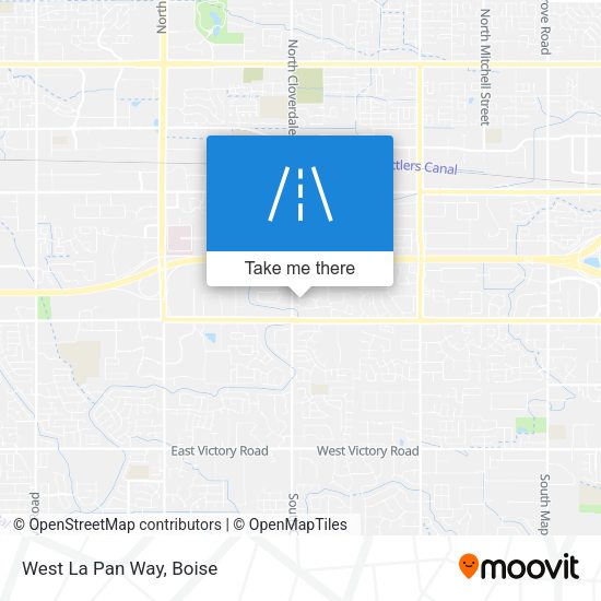 Mapa de West La Pan Way