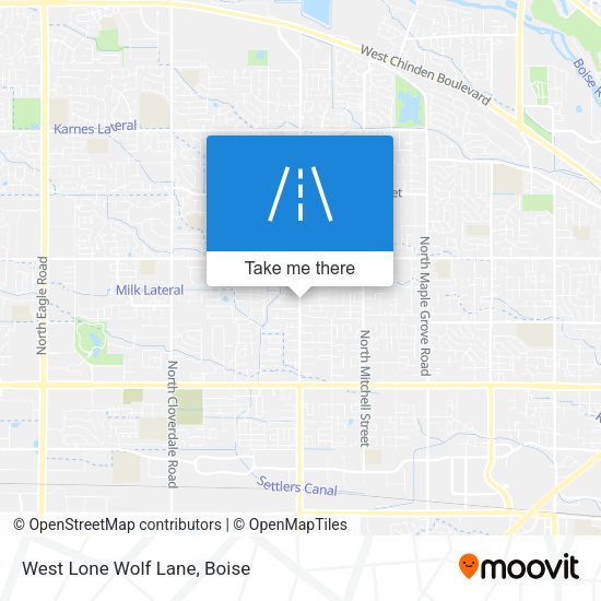 West Lone Wolf Lane map