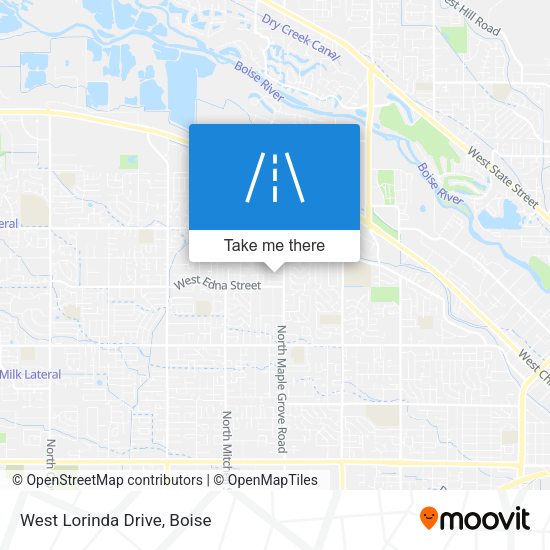 Mapa de West Lorinda Drive