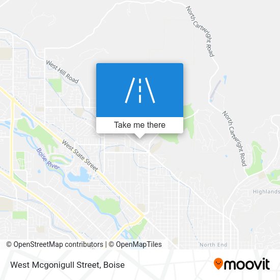 Mapa de West Mcgonigull Street