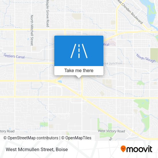 West Mcmullen Street map