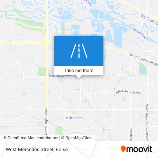 West Mercedes Street map