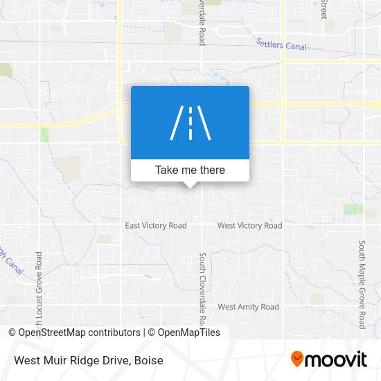 Mapa de West Muir Ridge Drive