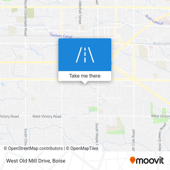 Mapa de West Old Mill Drive