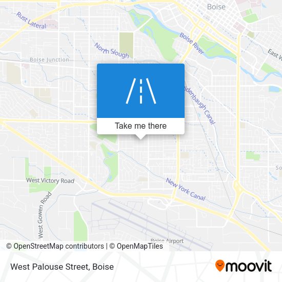 West Palouse Street map