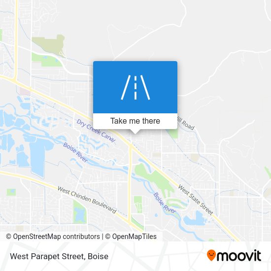 West Parapet Street map