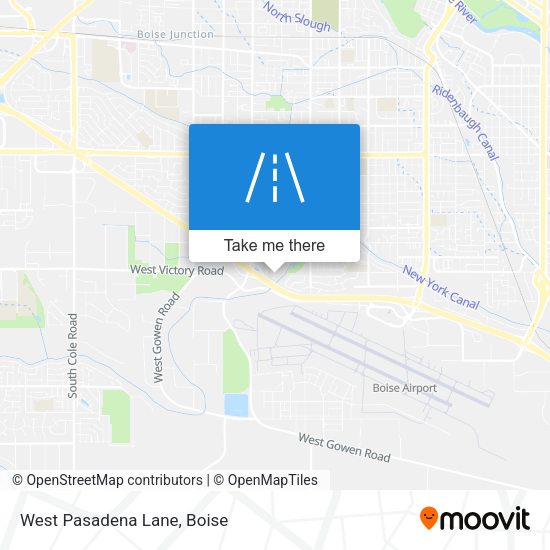 Mapa de West Pasadena Lane