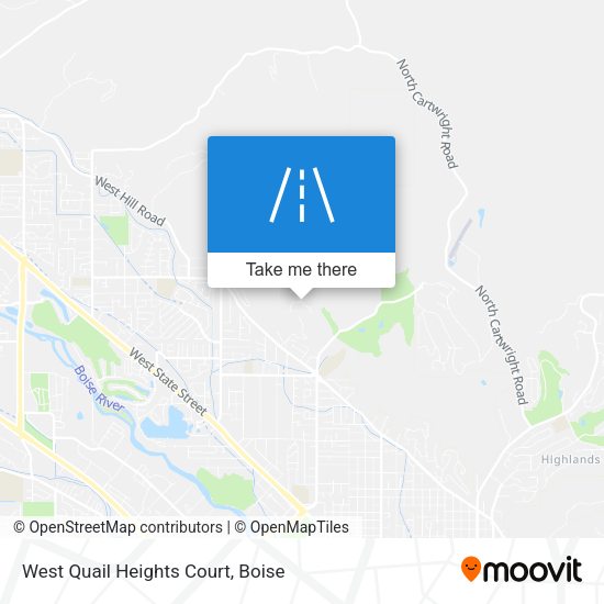 Mapa de West Quail Heights Court