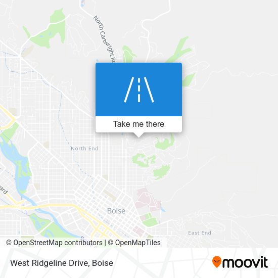 West Ridgeline Drive map