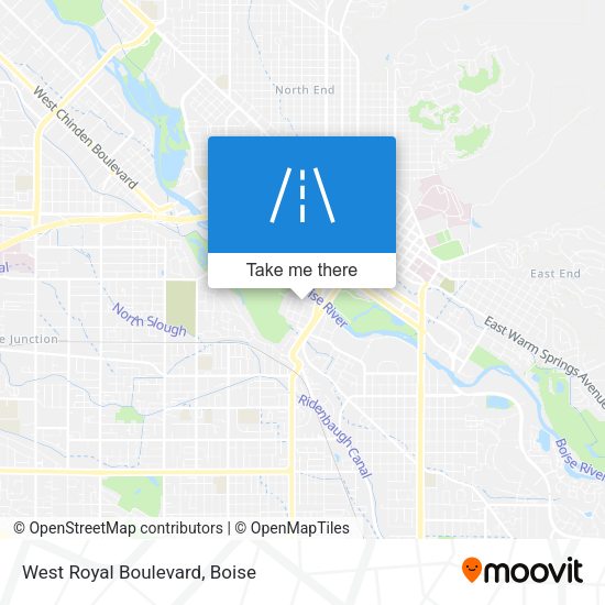 West Royal Boulevard map