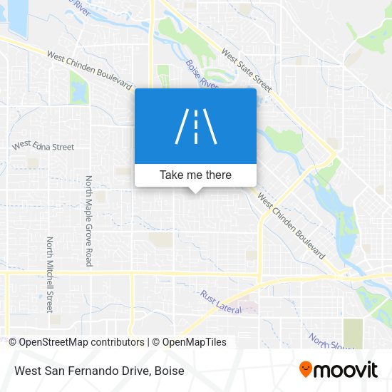Mapa de West San Fernando Drive