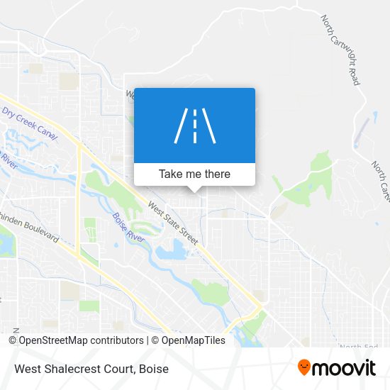 West Shalecrest Court map