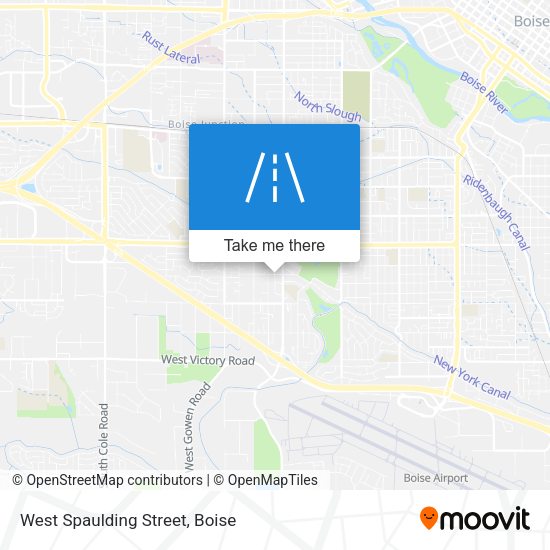 West Spaulding Street map