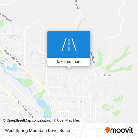 West Spring Mountain Drive map