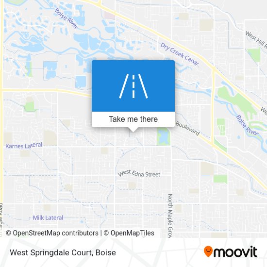 Mapa de West Springdale Court