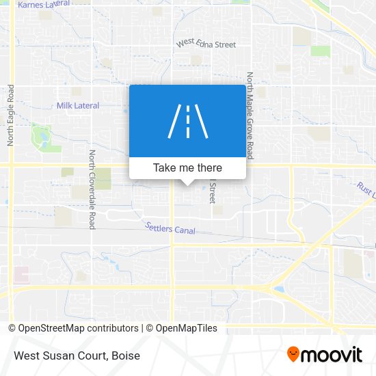 West Susan Court map