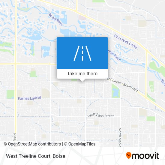 Mapa de West Treeline Court