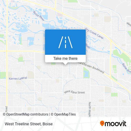 Mapa de West Treeline Street