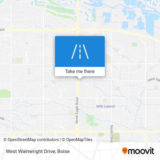 West Wainwright Drive map