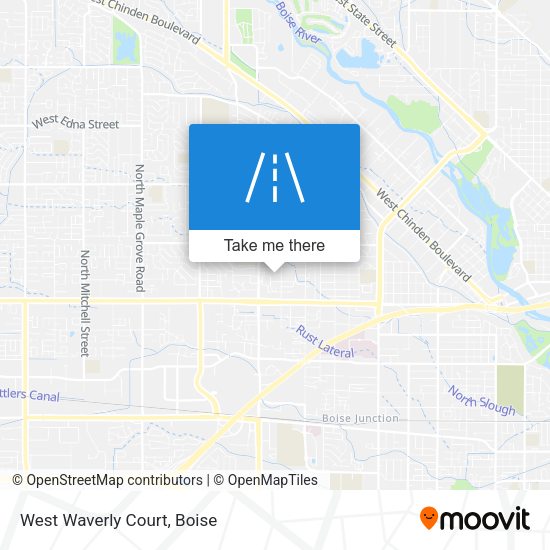 Mapa de West Waverly Court