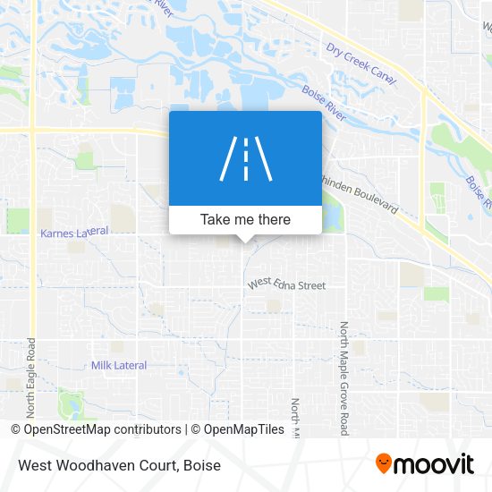 West Woodhaven Court map