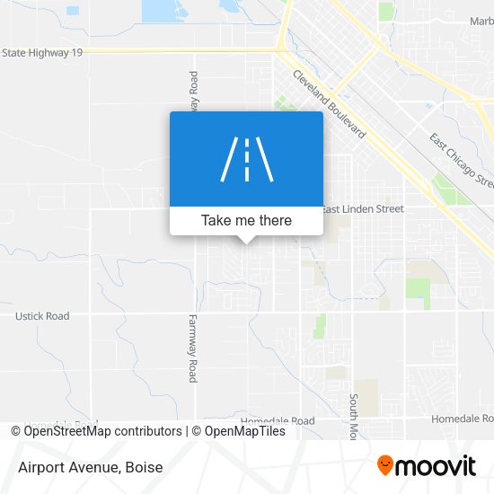 Airport Avenue map