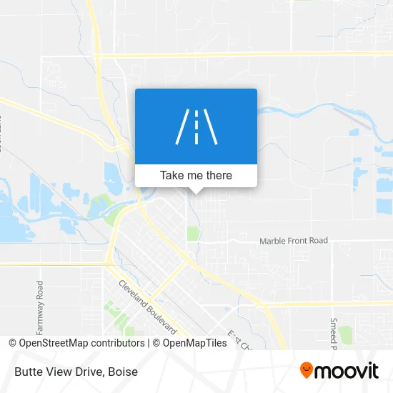 Butte View Drive map