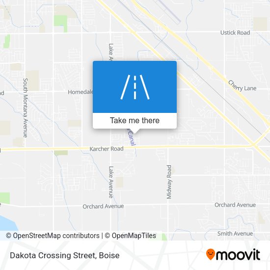 Mapa de Dakota Crossing Street