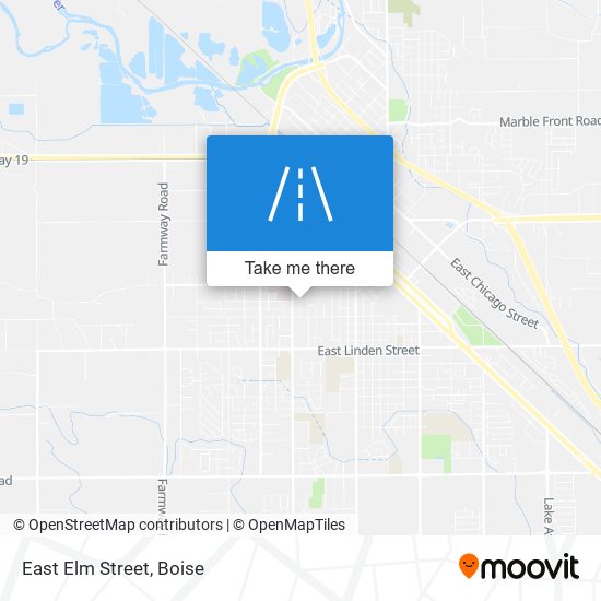 East Elm Street map