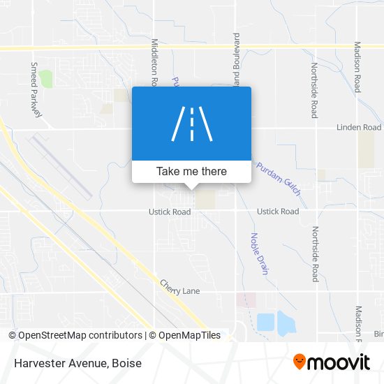 Harvester Avenue map