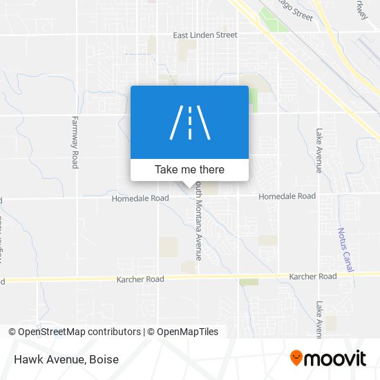 Mapa de Hawk Avenue