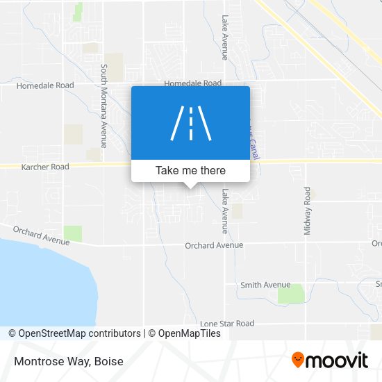 Mapa de Montrose Way