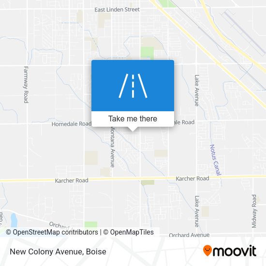 Mapa de New Colony Avenue